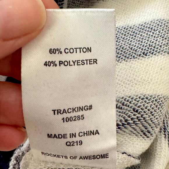 Stripe Summer Shorts Rockets of Awesome NWT Girls Sz 5 Assymetrical Dolphin Hem - Picture 7 of 7